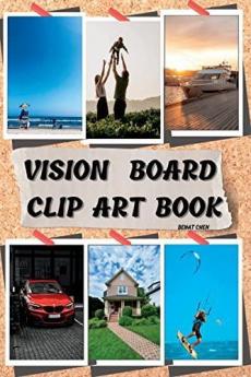 VISION BOARD CLIP ART BOOK : Dream it Pin it Live it Book