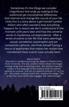 Unto You : The Universe Works in Mysterious Ways