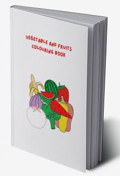 Vegetable and fruit coloring book