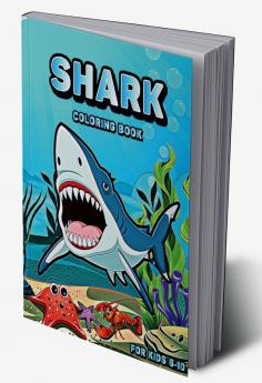 shark coloring book for kids : wonderful pages with cute sharks