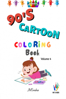 90s Kids: Cartoon colouring book (Volume 4)