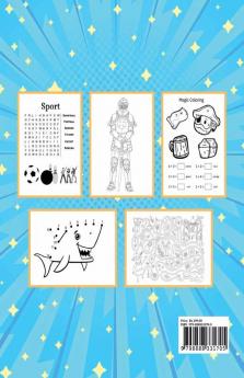 Activity Book For Boys : Engaging Activity Book For Boy Kids Ages 4-6 6-8. Fun Learning Activities And Games For Children Boys: Coloring Cars Planes And Boats Word Search Games Connect The Dots ...