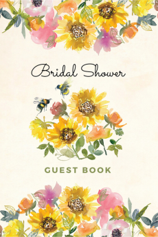 Bridal Shower Guest Book : Bachelorette Party Guest Book with Gift Recorder Pages