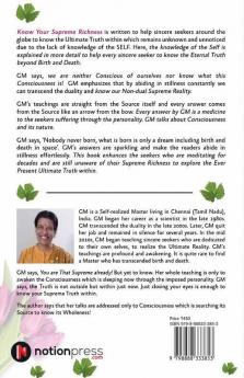 Know Your Supreme Richness : The Absolute Non-Dual teachings Straight from the Source