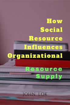 How Social Resource Influences Organizational : Resource Supply