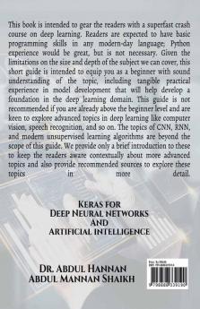 Keras for Deep Neural Networks  and Artificial Intelligence