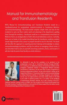 MITR : Manual for Immunohematology and Transfusion Residents