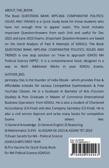 Questions Bank For IGNOU MPS-004 Comparative Politics: Issues and Trends : Useful for IGNOU MA - Political Science (MPS) First Year