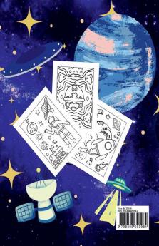 Space Coloring Book for Kids : Fantastic Space Coloring Pages with Planets Astronauts Space Ships Rockets