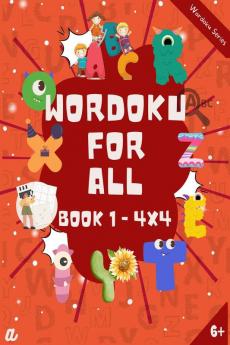 Introduction to Wordoku Level 1 (4X4) - 6-8 years