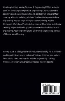 Metallurgical Engineering Diploma &amp; Engineering MCQ