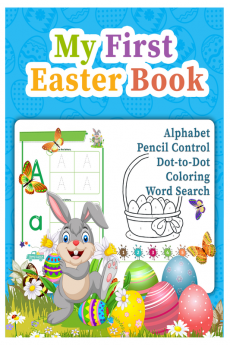 Easter Theme ABC Alphabet Writing Book - Capital &amp; Small Letters (Practice) Colouring Book &amp; Activity Book- Dot to Dot : Easter themed