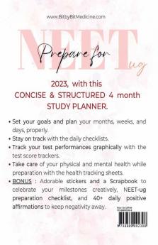 Four Month NEET ug 2023 Planner