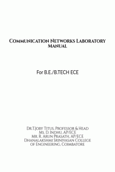 Communication Networks Laboratory Manual