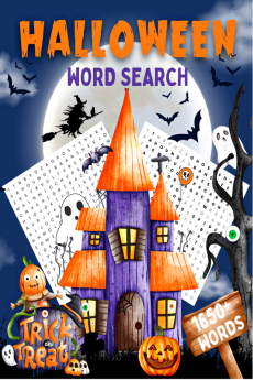 Halloween Word Search : 1650+ Large Print Word Find Puzzle Book For Adults Teens and Seniors