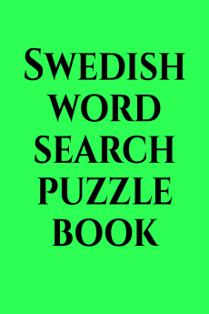 Swedish word search puzzle book