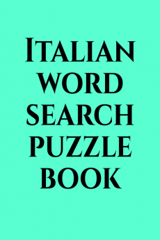 Italian word search puzzle book