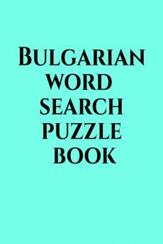 Bulgarian word search puzzle book