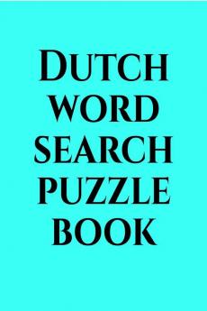 Dutch word search puzzle book