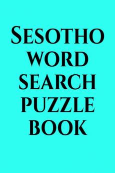 Sesotho word search puzzle book