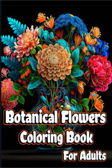 Botanical Flowers Coloring book for Adults : Mindfulness Floral Patterns for Stress Relief with Gorgeous flower Bouquets Floral Print art and Relaxing bloom nature designs to Relax and Enjoy.