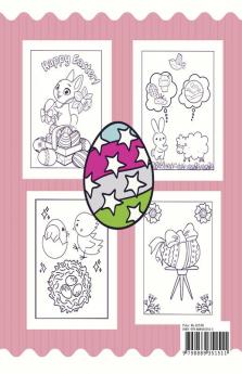 Easter Coloring Book for Kids Ages 4-8 : 45 Cute and Easy to Color Pages for Children