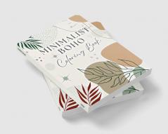 Minimalist Boho Coloring Book : 60 Simple Aesthetic Designs for Stress Relief and Relaxation