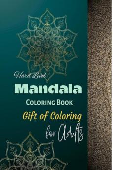 Mandala Coloring Book : Stress Buster Hard Level for Adults Pages 50