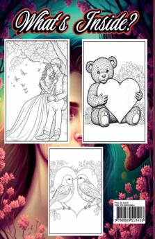 Valentine’s Day Coloring Book : – Romantic designs with adorable animals beautiful flowers and happy lovely Couples to Stress relief and relaxation. Perfect gift for Women and teens