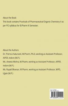 PRACTICAL MANUAL OF PHARMACEUTICAL ORGANIC CHEMISTRY-II