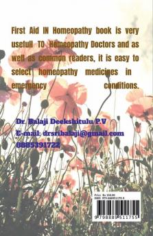 FIRST AID OF HOMEOPATHY