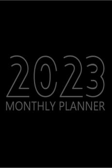 2023 Monthly planner : 12 Month Agenda Monthly Organizer Book for Activities and Appointments Yearly Calendar Notebook White Paper 8.5″ x 11″