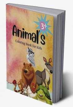 Animals Coloring Book for Kids : Activity Book for kids Pages 50 Jumbo Size by Three Trees