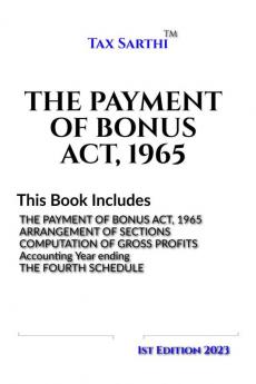 THE PAYMENT OF BONUS ACT 1965 | 1st Edition 2023