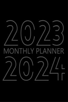 2023 2024 Monthly planner : 24 Month Agenda Monthly Organizer Book for Activities and Appointments 2 Year Calendar Notebook