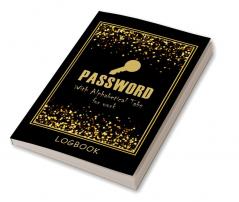 Password LogBook for Work with Alphabetical Tabs AND Mocern Premium Gold Cover : WTF is my Password Notebook | Keeper for Your All Passwords | Premium Gold Design | Organizer Tracker | Amazing Gif...