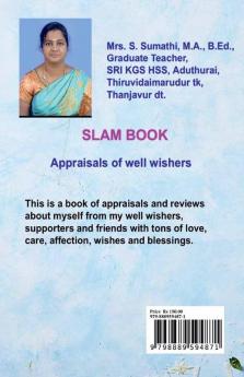 SLAM BOOK : Appraisals from Well Wishers