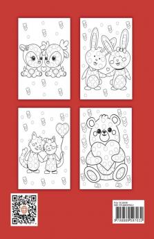 Valentine's Day Dot Markers Coloring Book for Kids Ages 2+ : Simple and Easy Illustrations for Children to Color and Have Fun