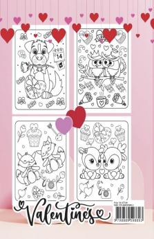 Valentines Day Coloring Book for Kids : Coloring Pages for Kids Toddlers Boys and Girls Ages 4-12