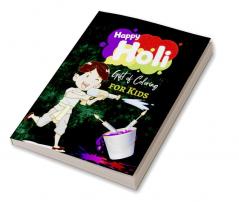 Happy Holi Gift of Coloring for Kids : Festive Gift Pages 50 Jumbo Size