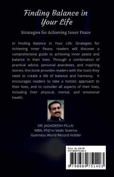 Finding Balance in Your Life : Strategies for Achieving Inner Peace