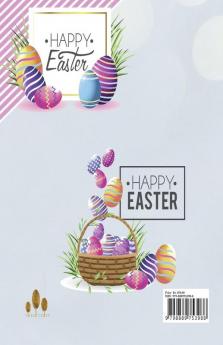 Happy Easter : Gift of Coloring Easter Activity Book for Kids Pages 50 Jumbo Size