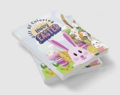 Happy Easter : Gift of Coloring Easter Activity Book for Kids Pages 50 Jumbo Size