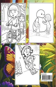 Big Sister Coloring Book : Cute coloring pages with Baby sibling scenes for Girls ages 4-8. For little kids waiting for the upcoming new baby girl