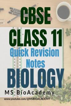 Quick Revision Notes -Part I (Biology) : Quick Learning Notes for Exams NCERT Based (Bonus-Questions and Answers)-PART I (UNIT I)
