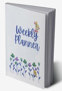Weekly Planner: Floral Weekly Planner - Priorities - Assignment - Today's schedule - To-Do-List - Daily Notes - ... 100 Pages - Large (8.5 x 11 inches) for kids