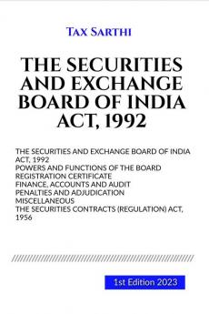 THE SECURITIES AND EXCHANGE BOARD OF INDIA ACT 1992 | 1st Edition 2023