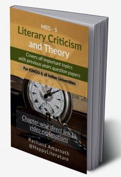 Literary Criticism and Theory : Covers all important topics and previous years' Question papers