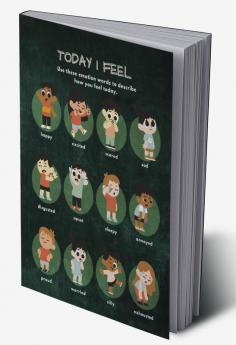 Today I Feel : Emotions Worksheet for Girls Pages 50 Jumbo Size