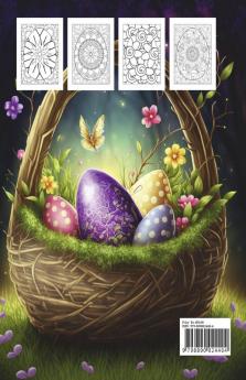 EASTER EGG MANDALA Adult Coloring Book : 50 Unique Pages Easter Egg Design for an Adult to Relax during Springtime. Coloring Activities For Stress Relief Relaxation and Fun. Easter gifts.